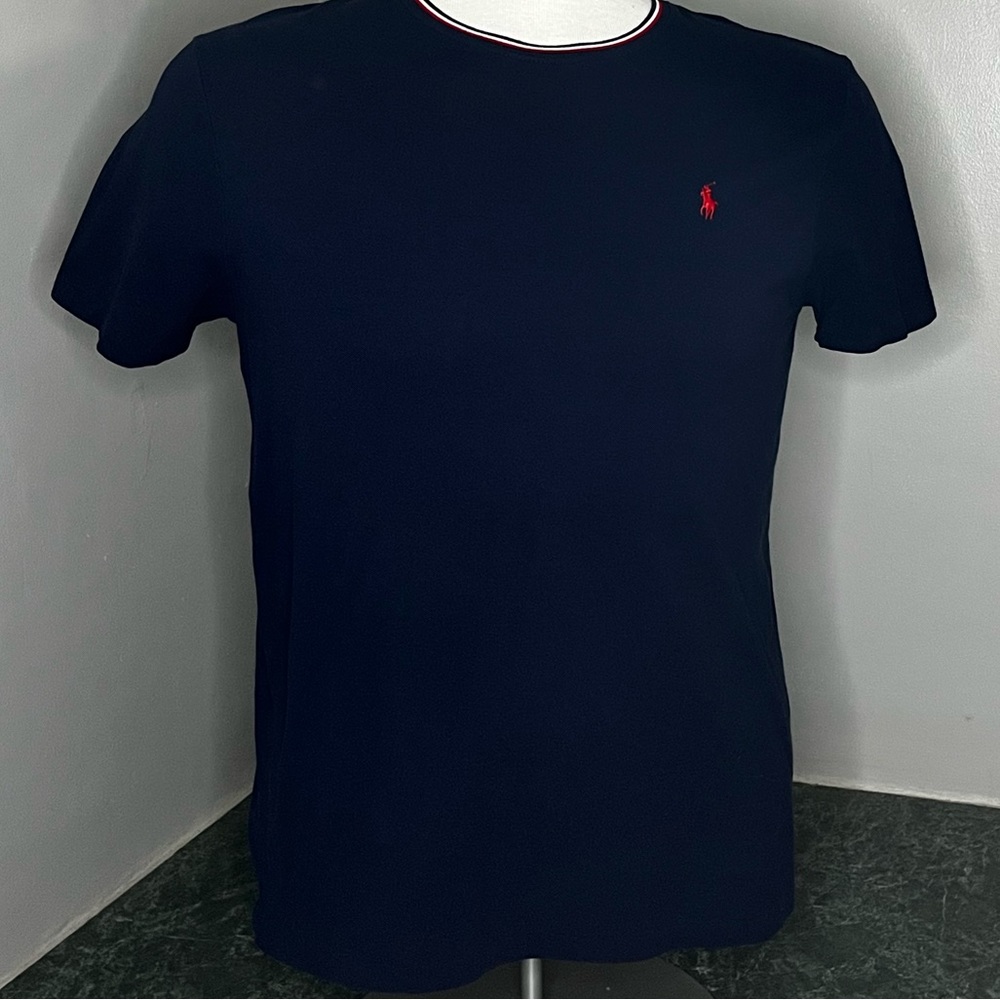 navy blue Ralph Lauren custom slim fit tee . Size xl